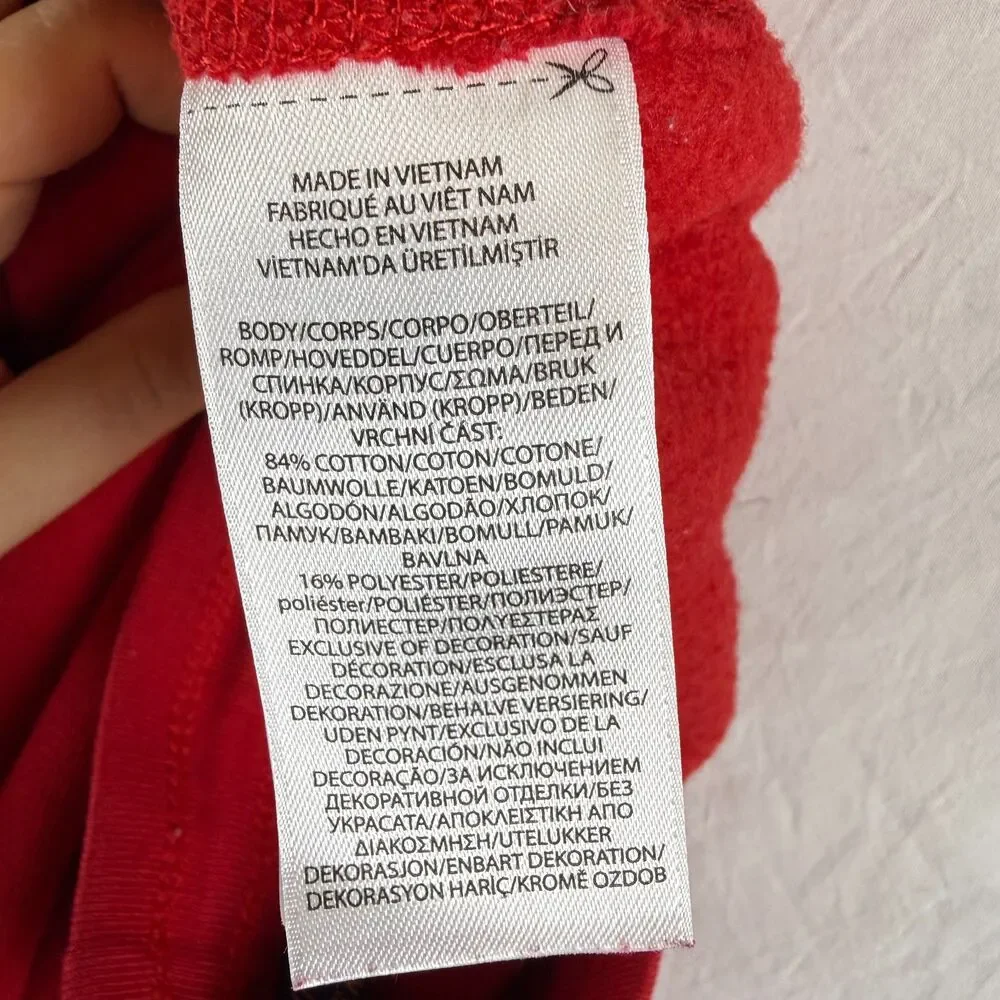Polo Ralph Lauren Boys Red Fleece Joggers Plaid Pocket L